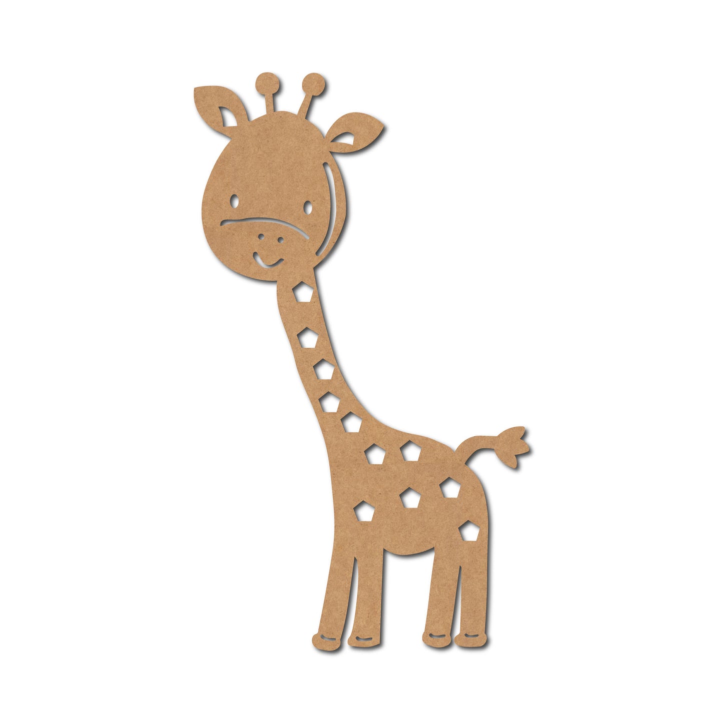 Giraffe Cutout MDF Design 1