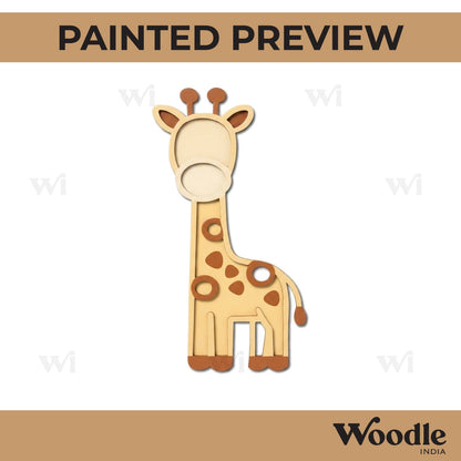 Giraffe Cutout MDF Design 2