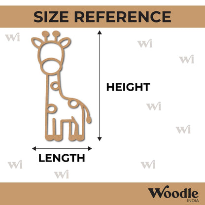 Giraffe Cutout MDF Design 2
