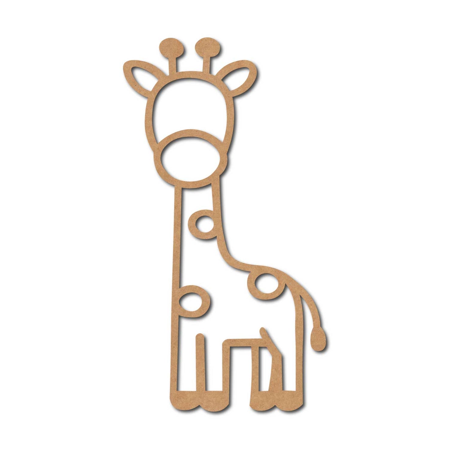 Giraffe Cutout MDF Design 2