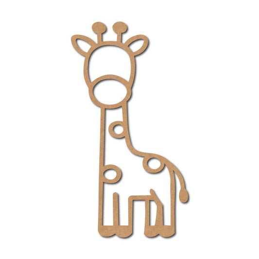 Giraffe Cutout MDF Design 2