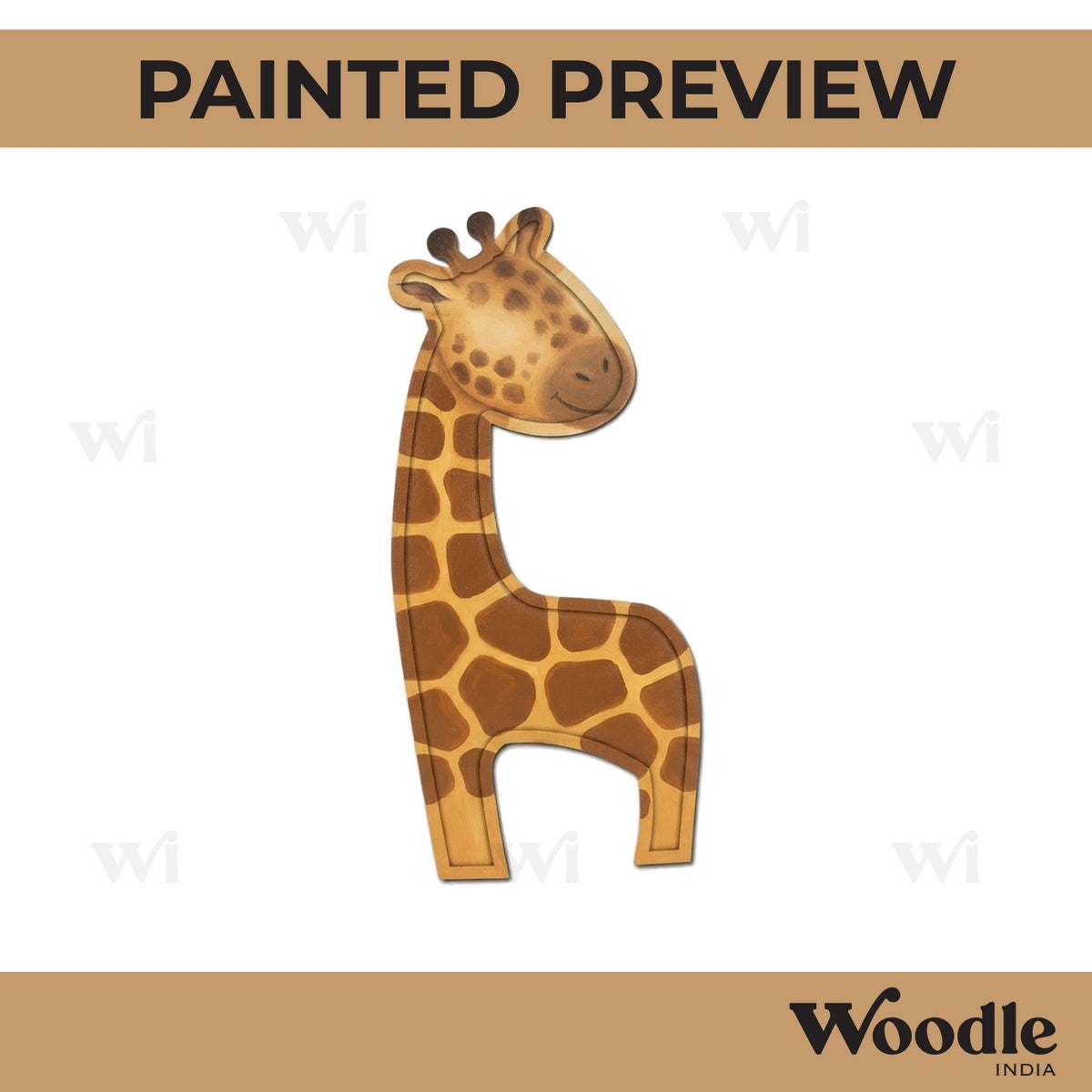 Giraffe Mosaic Art MDF Design 2