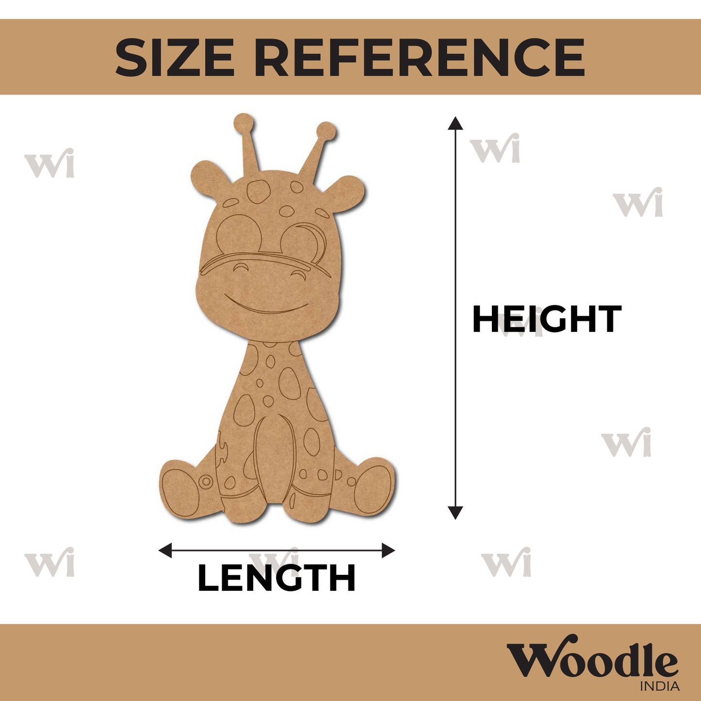 Giraffe Pre Marked MDF Design 10