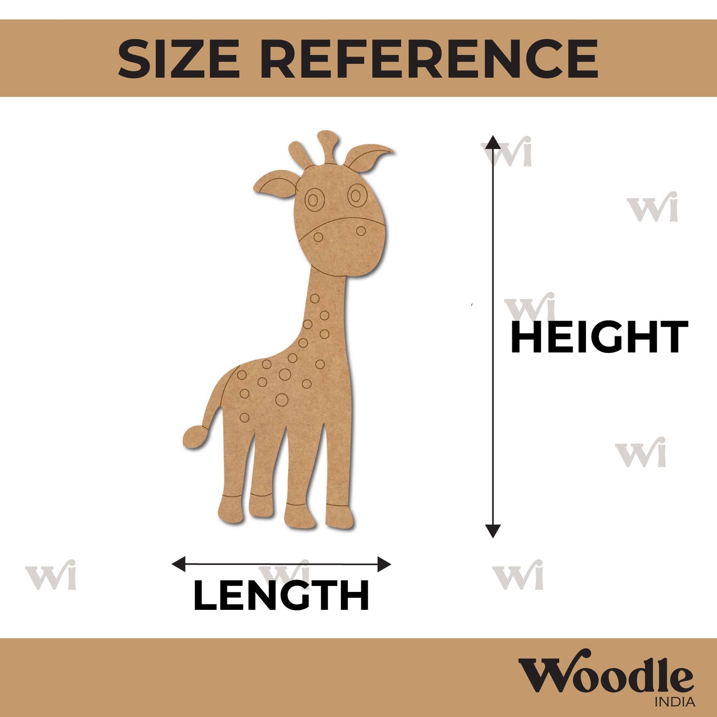 Giraffe Pre Marked MDF Design 11