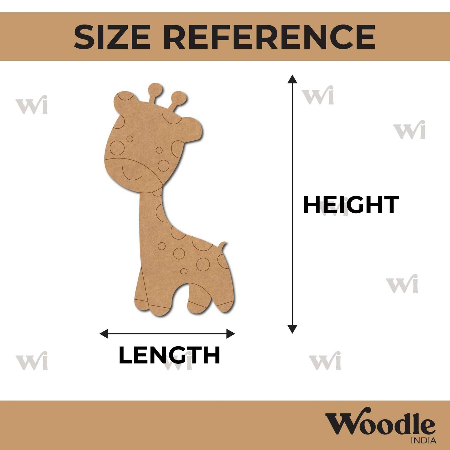 Giraffe Pre Marked MDF Design 12