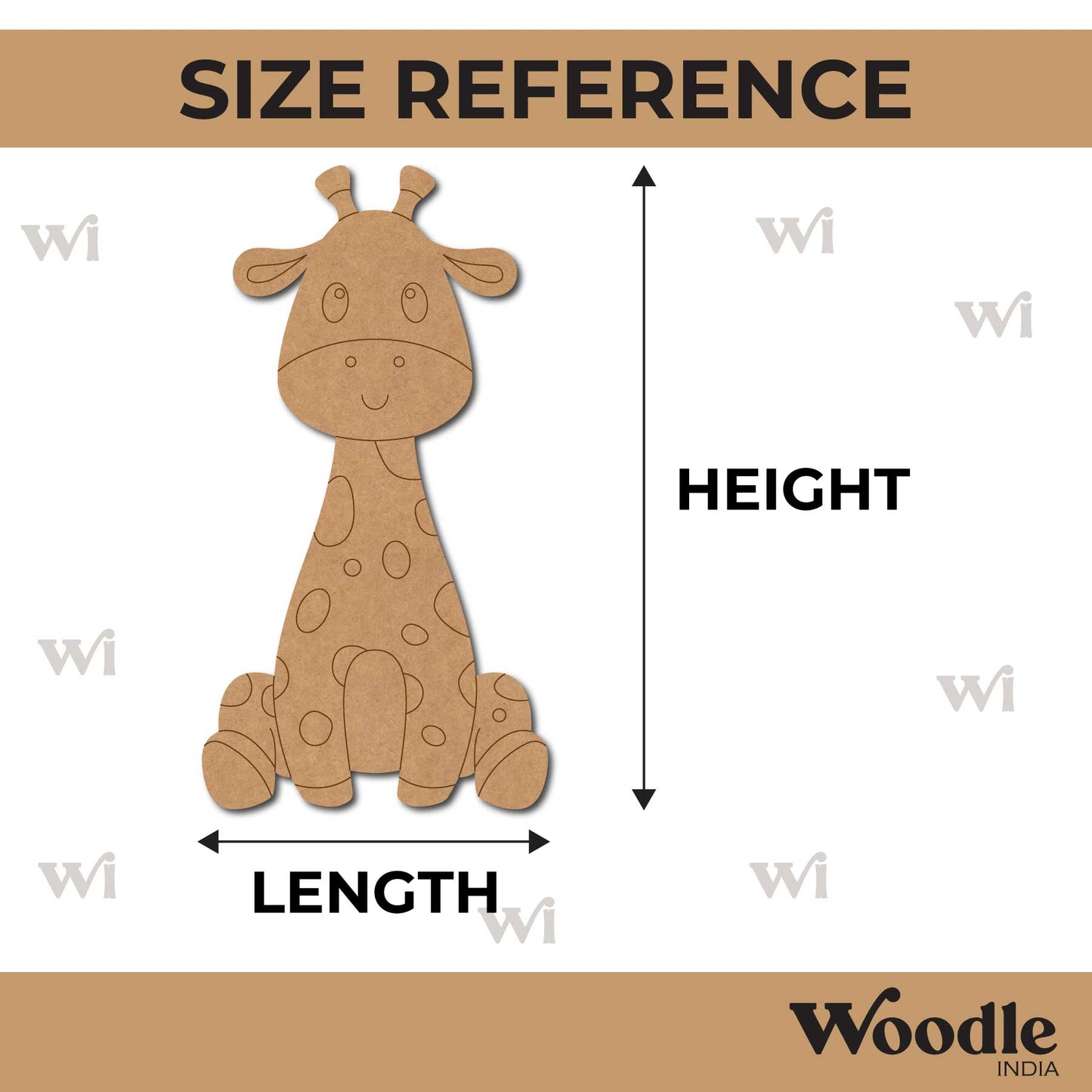 Giraffe Pre Marked MDF Design 9