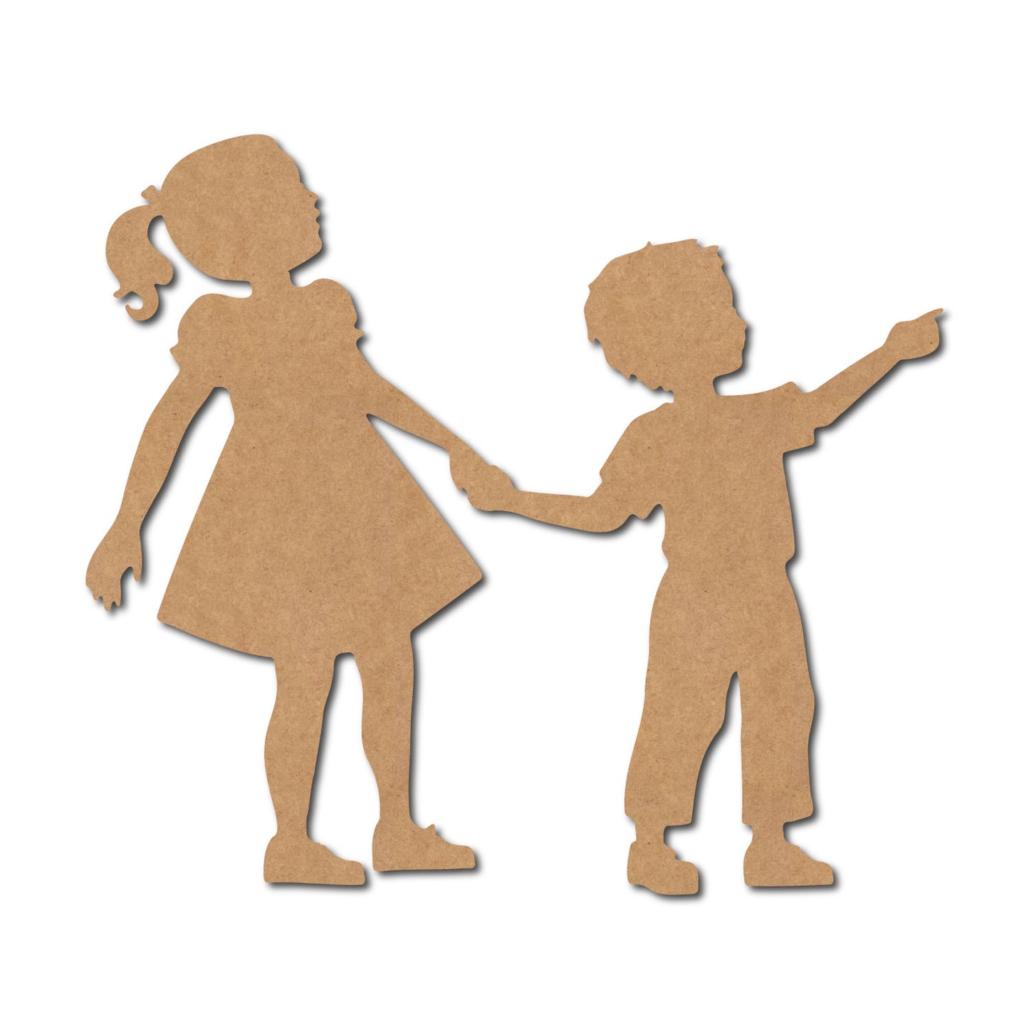 Girl And Boy Cutout MDF Design 2
