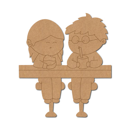 Girl And Boy Pre Marked MDF Design 1
