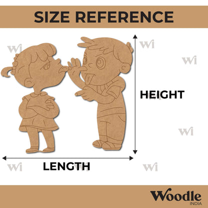 Girl And Boy Pre Marked MDF Design 9