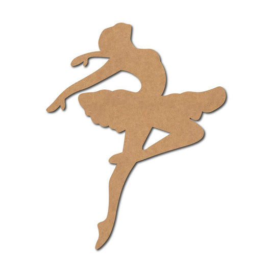 Girl Ballet Dnacer Cutout MDF Design 1