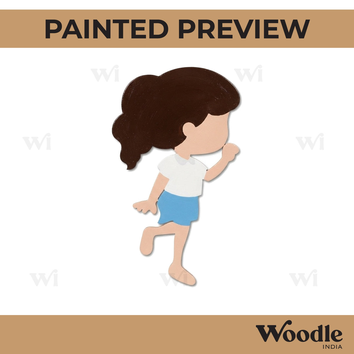 Girl Cutout MDF Design 1
