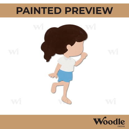 Girl Cutout MDF Design 1