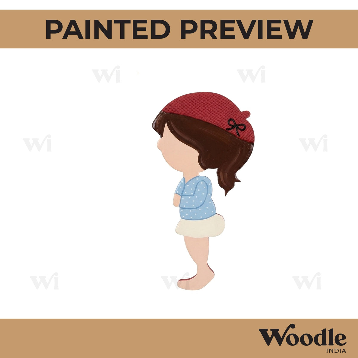 Girl Cutout MDF Design 10
