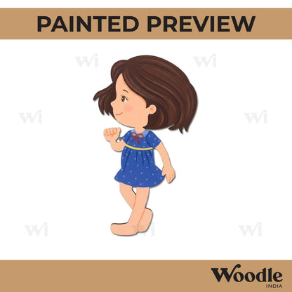 Girl Cutout MDF Design 11