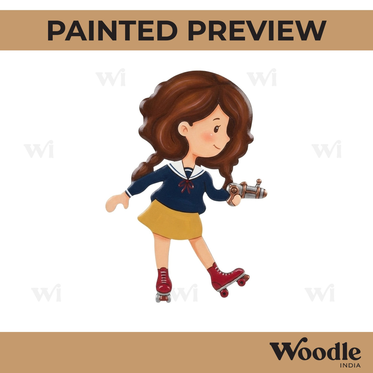 Girl Cutout MDF Design 12