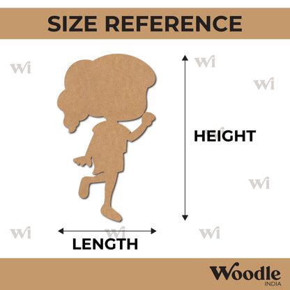 Girl Cutout MDF Design 1