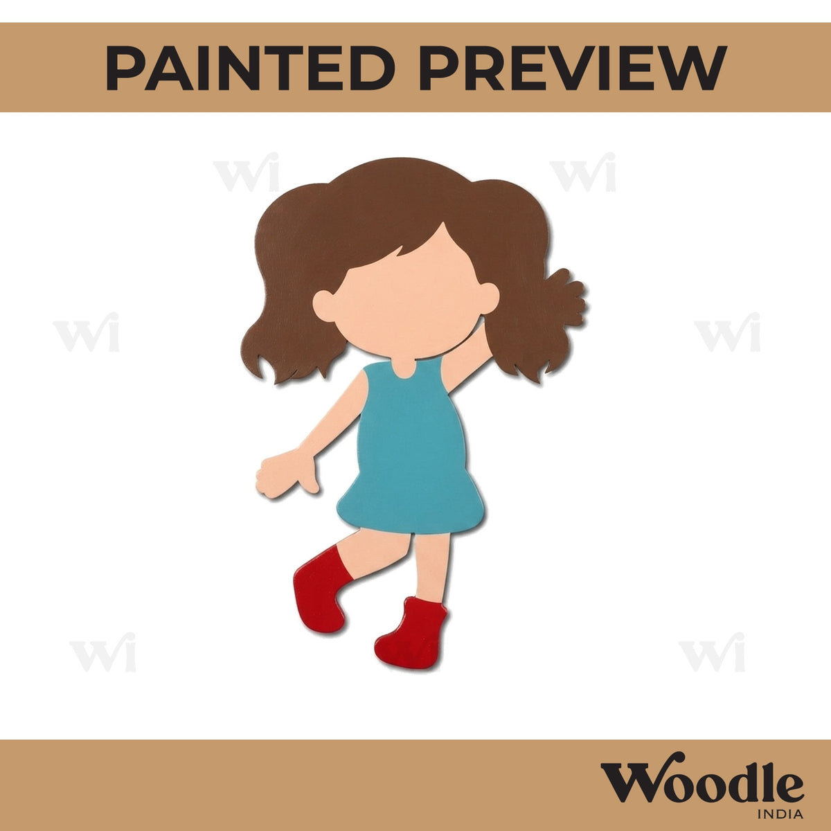 Girl Cutout MDF Design 4