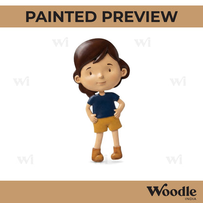 Girl Cutout MDF Design 5