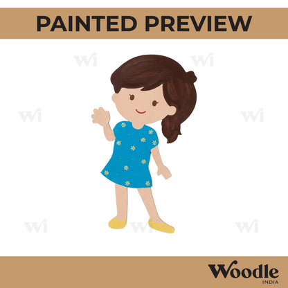 Girl Cutout MDF Design 7