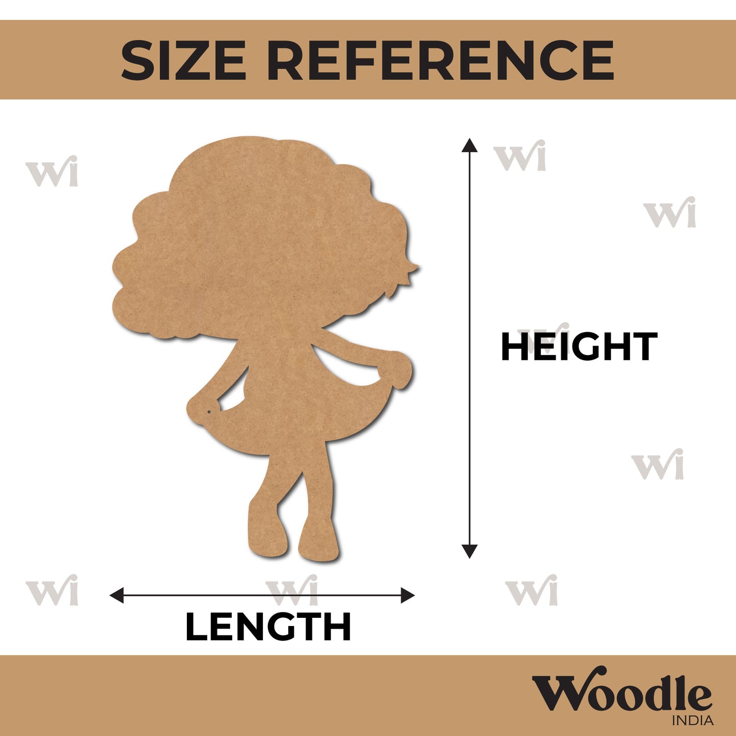 Girl Cutout MDF Design 9