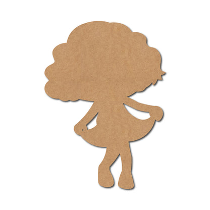 Girl Cutout MDF Design 9