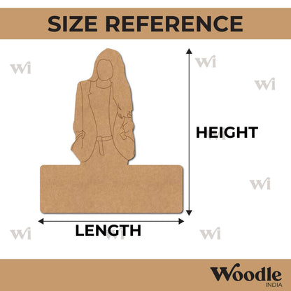Girl Nameplate Pre Marked MDF Design 2