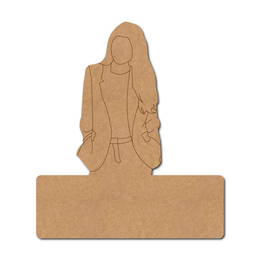 Girl Nameplate Pre Marked MDF Design 2