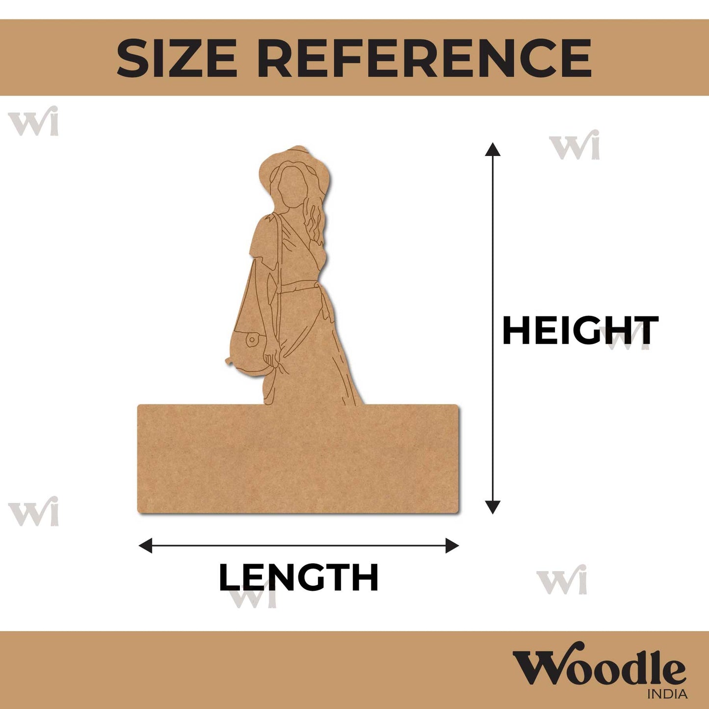 Girl Nameplate Pre Marked MDF Design 3