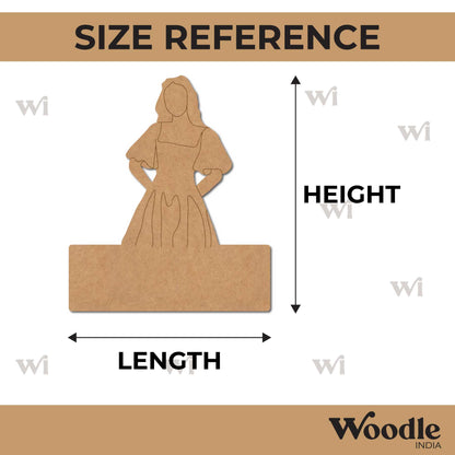 Girl Nameplate Pre Marked MDF Design 4