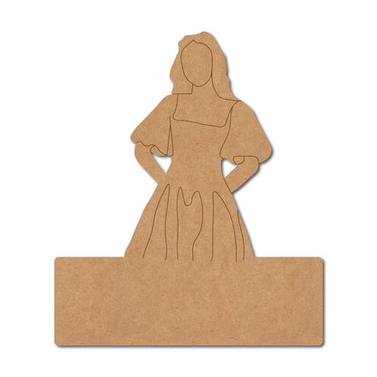 Girl Nameplate Pre Marked MDF Design 4