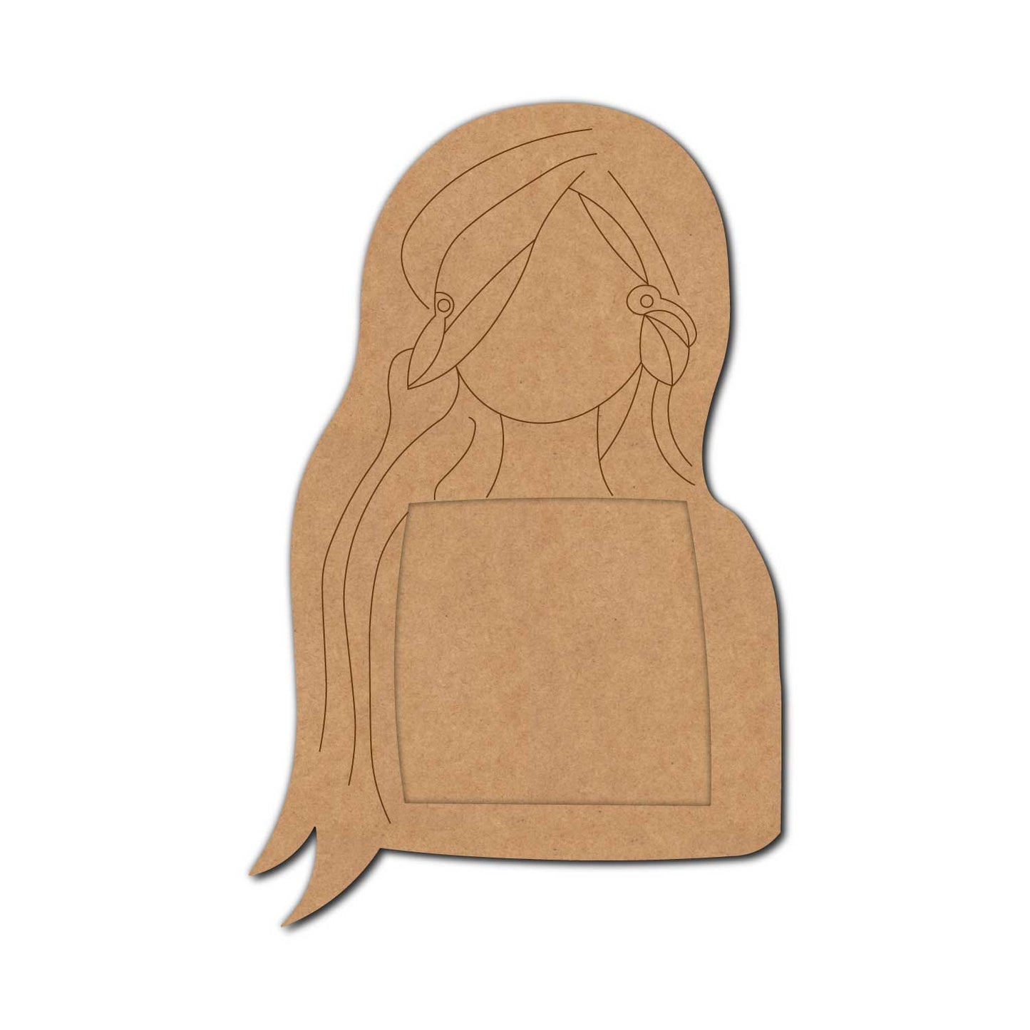 Girl Pre Marked Frame MDF Design 1