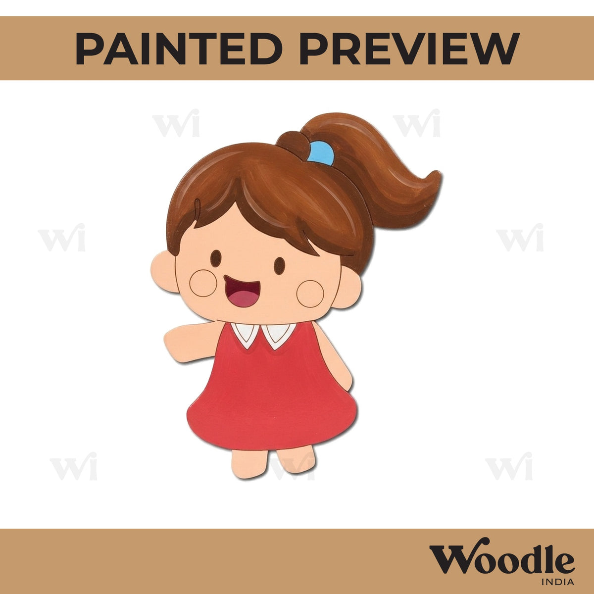 Girl Pre Marked MDF Design 1