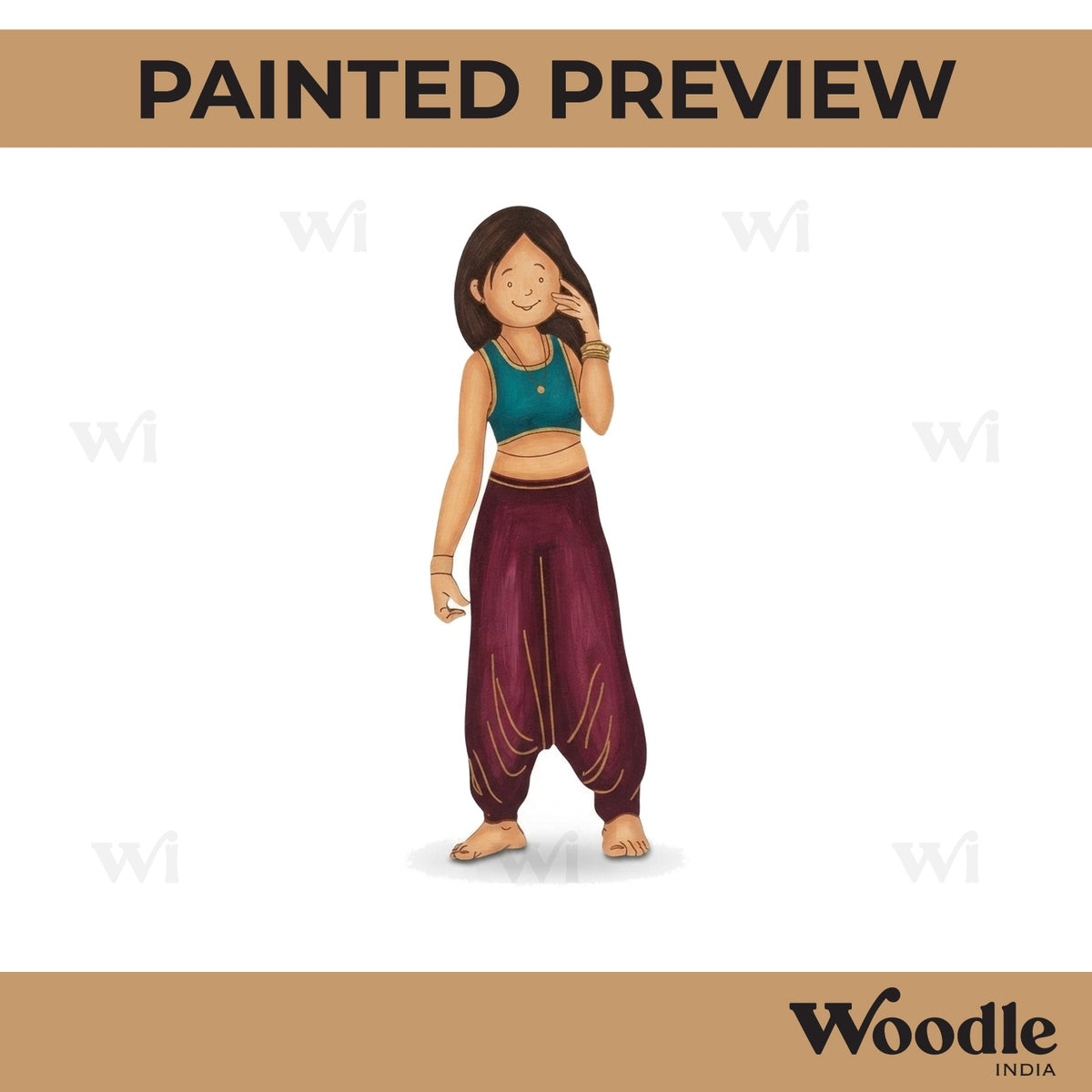 Girl Pre Marked MDF Design 17