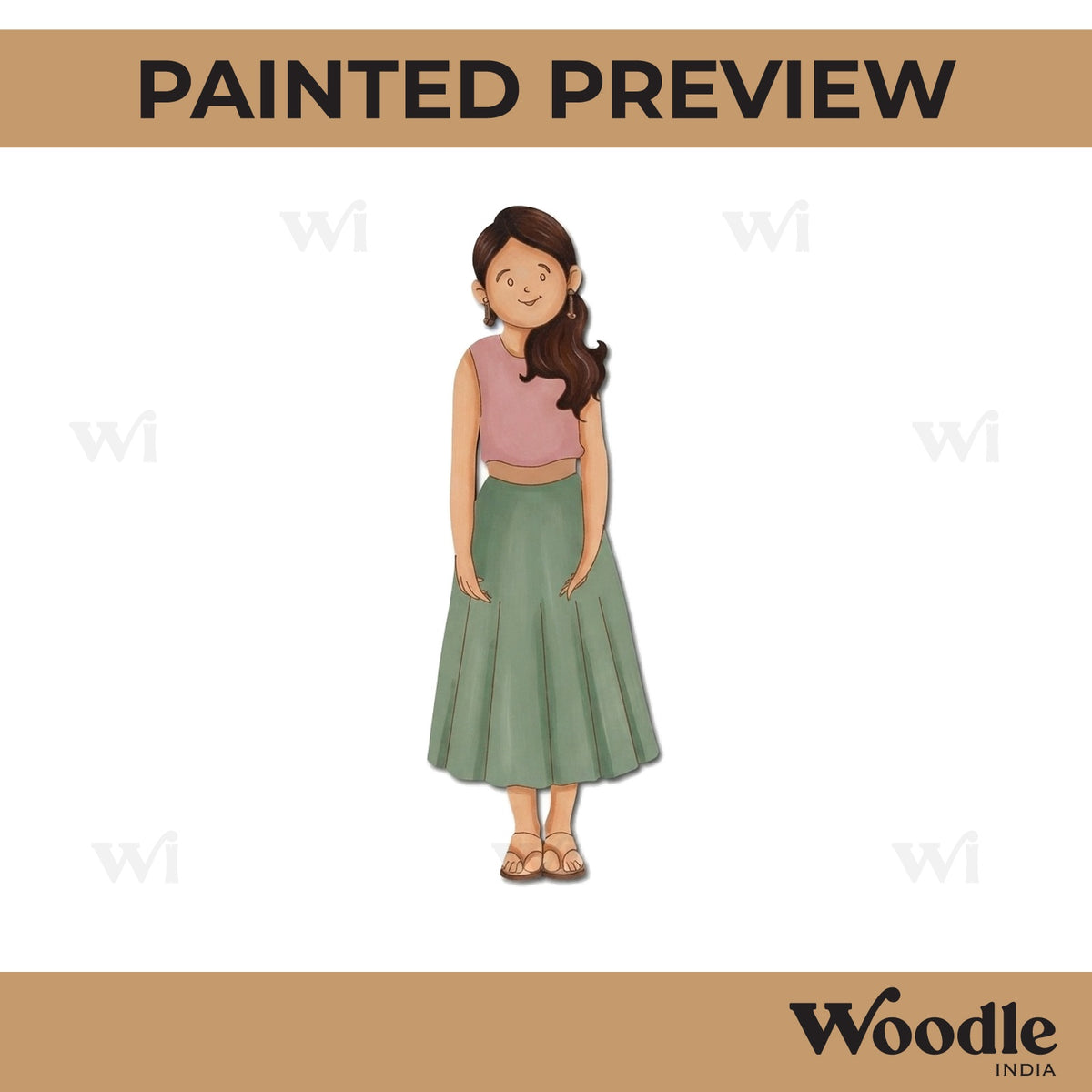 Girl Pre Marked MDF Design 18