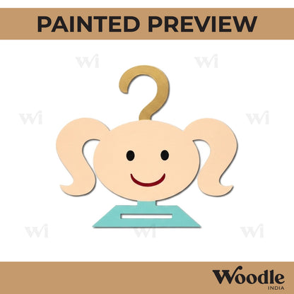 Girl Tie Holder Cutout MDF Design 1