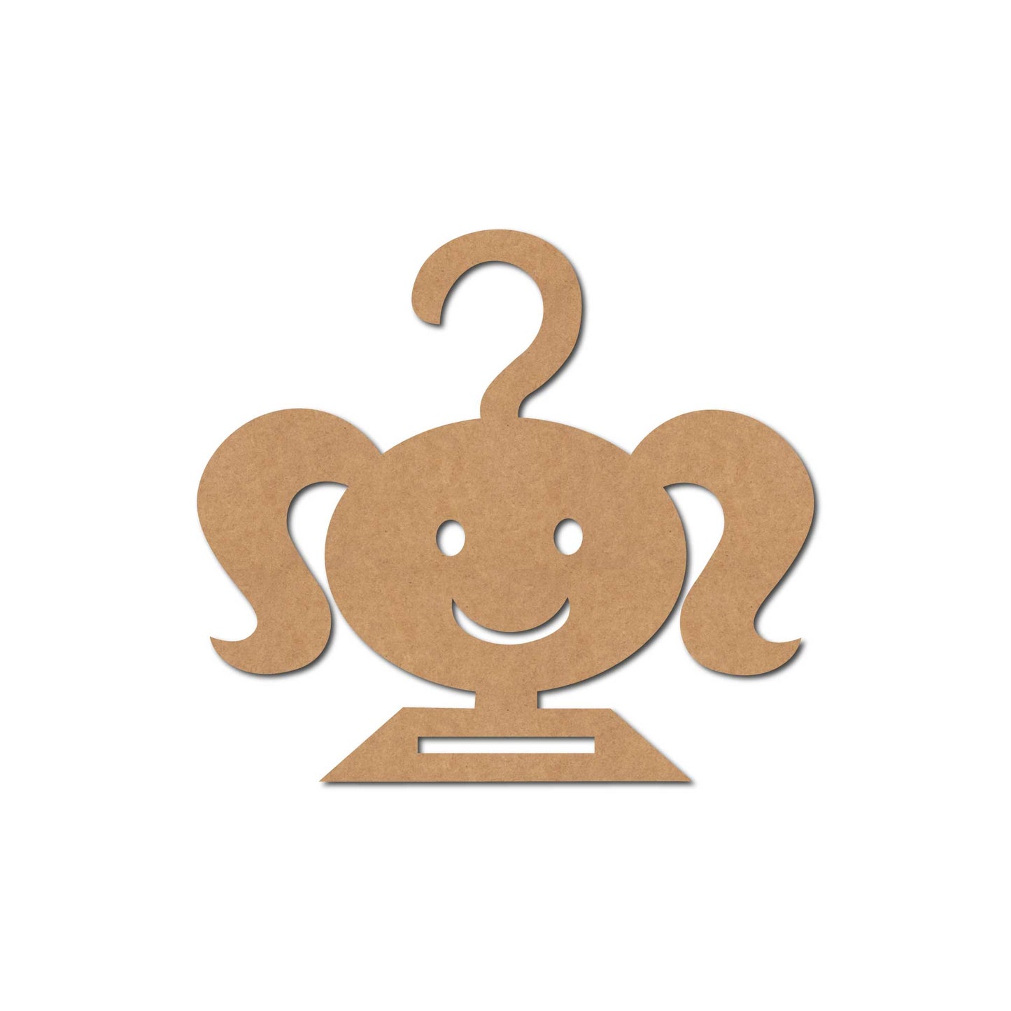 Girl Tie Holder Cutout MDF Design 1