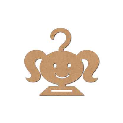 Girl Tie Holder Cutout MDF Design 1