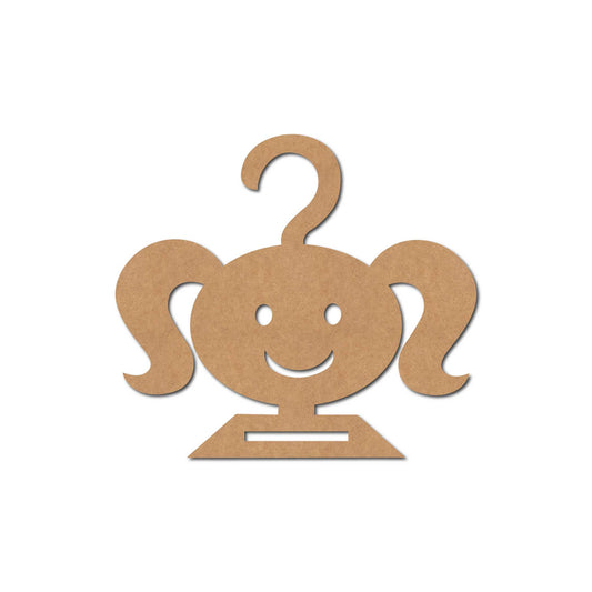 Girl Tie Holder Cutout MDF Design 1