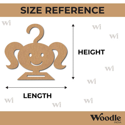 Girl Tie Holder Cutout MDF Design 1