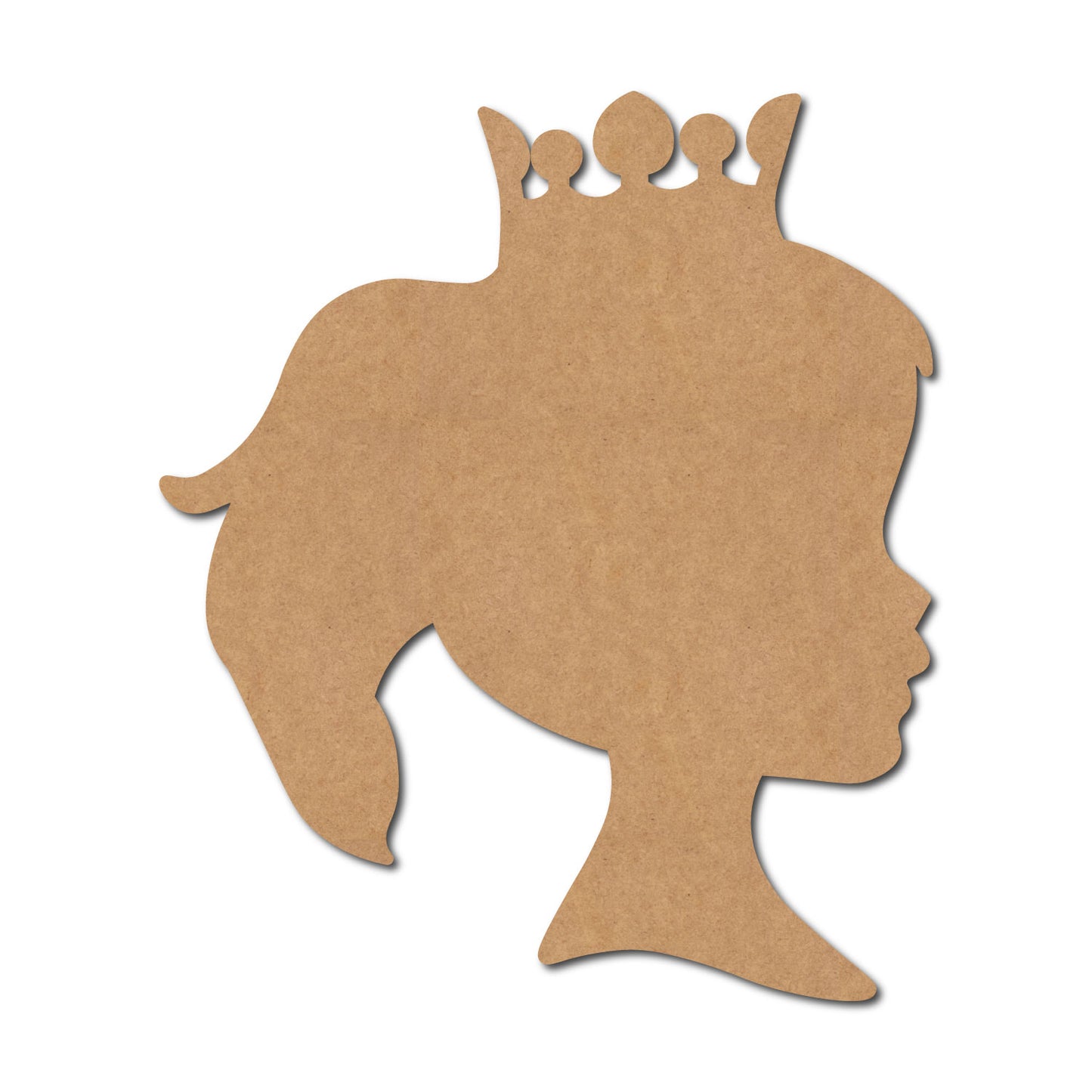 Girl With Crown Cutout MDF Design 1