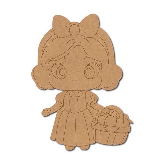 Girl With Fruits Pre Marked MDF Design 1
