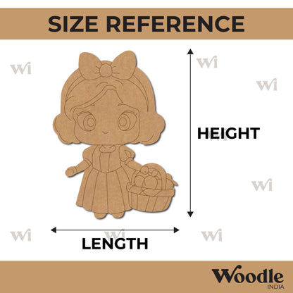 Girl With Fruits Pre Marked MDF Design 1