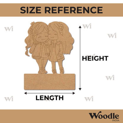 Girls Nameplate Pre Marked MDF Design 2
