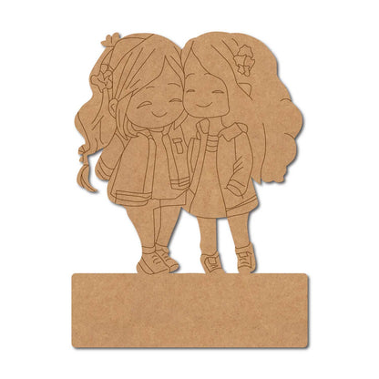 Girls Nameplate Pre Marked MDF Design 2