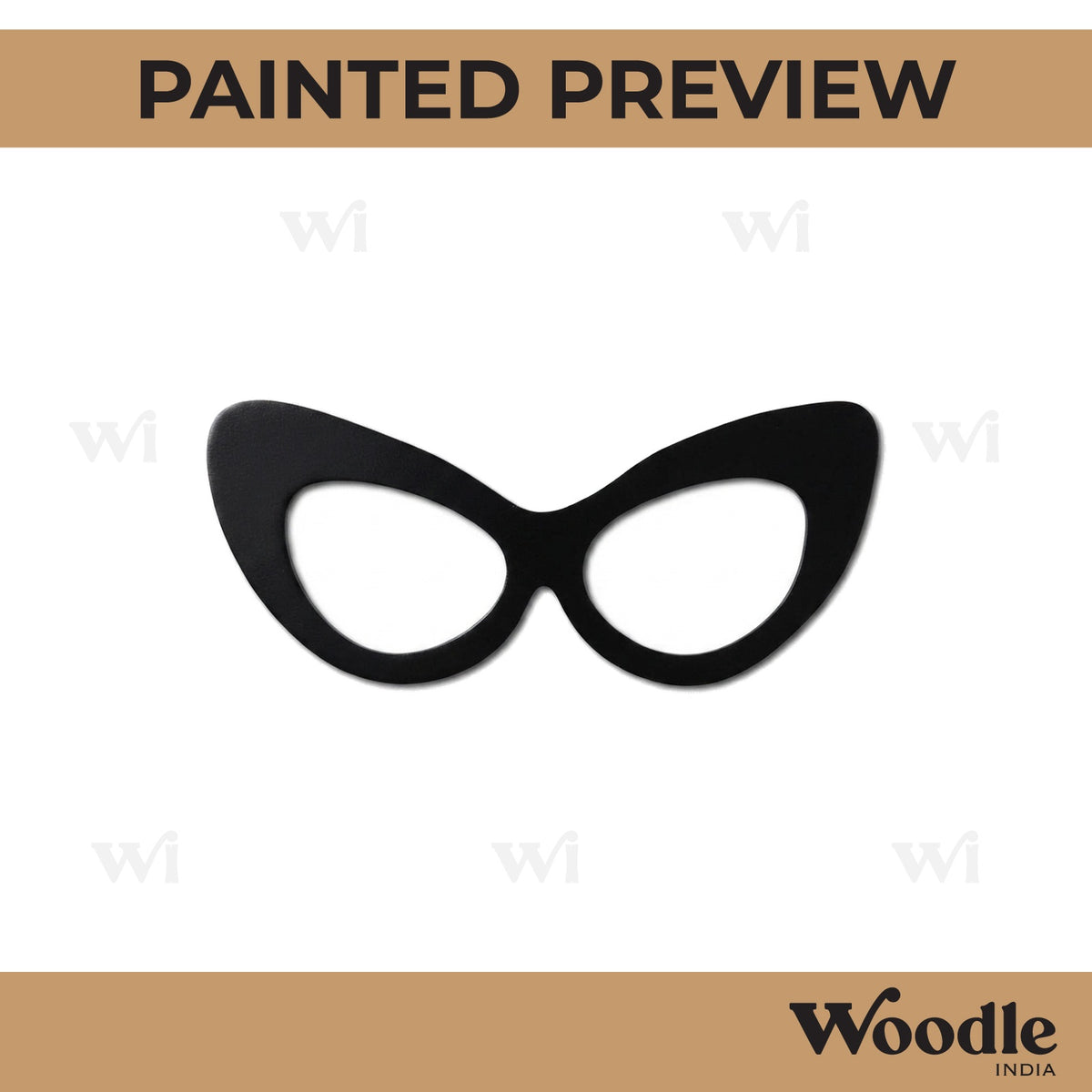 Glasses Cutout MDF Design 2
