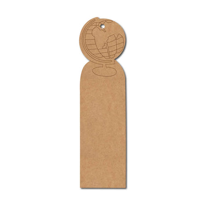 Globe Bookmark Pre Marked MDF Design 1