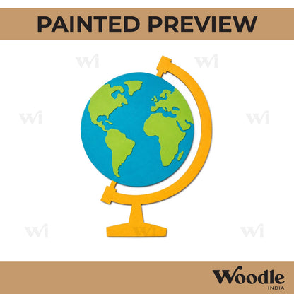 Globe Cutout MDF Design 1
