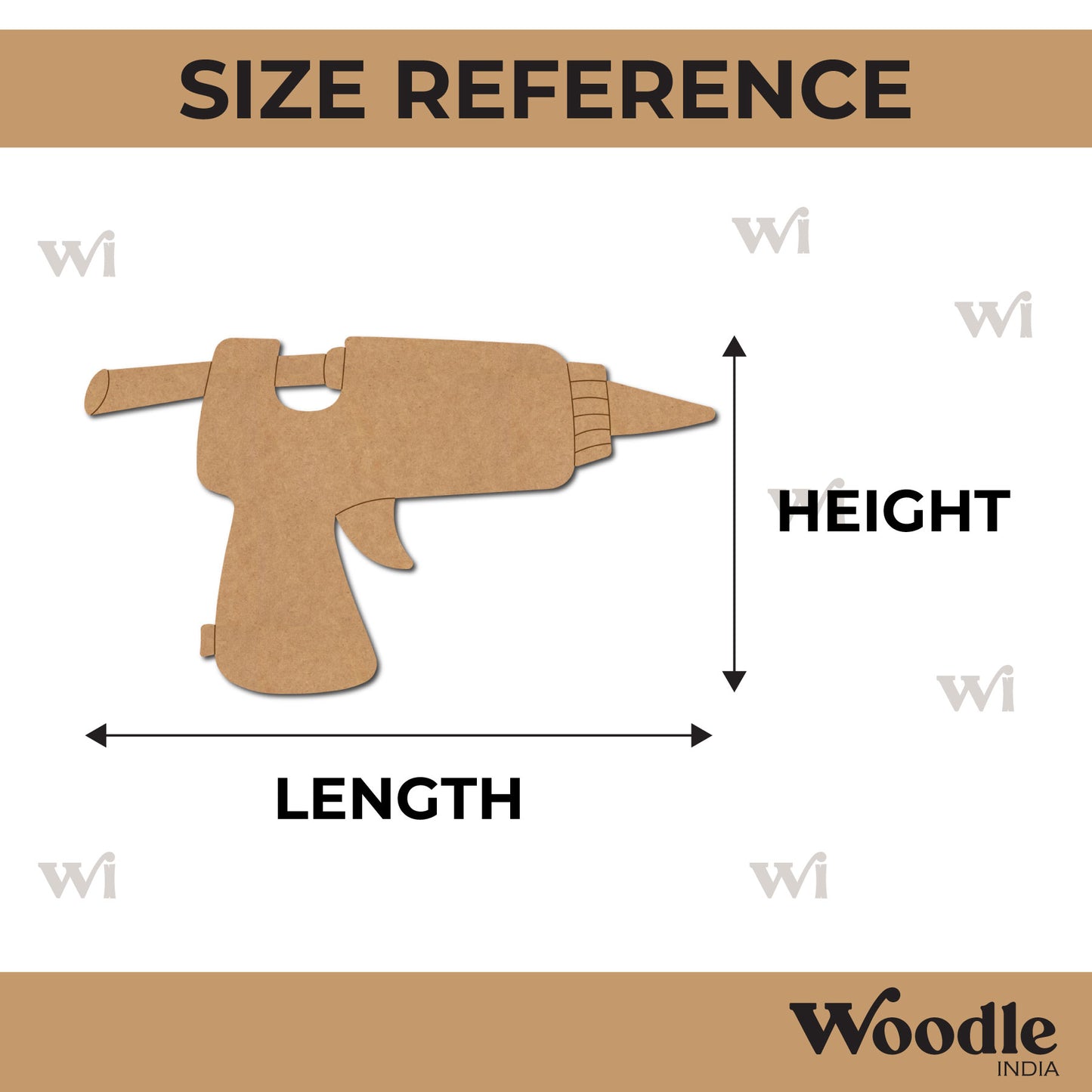 Glue Gun Pre Marked MDF Design 1