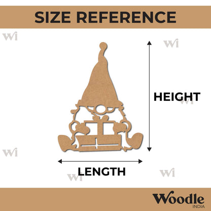 Gnome Christmas Cutout MDF Design 1