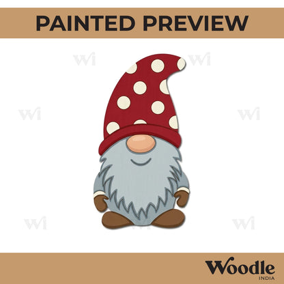 Gnome Christmas Pre Marked MDF Design 1